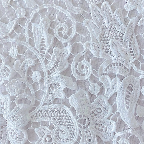 J. Crew White Sleeveless Crochet Lace Overlay Tank Top - Picture 3 of 5